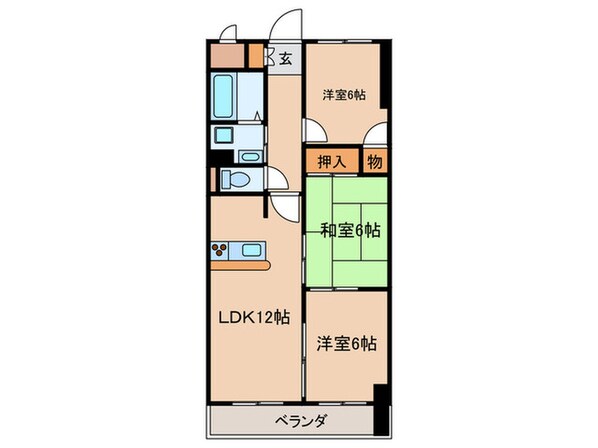 ＬＯＮＥ　ＳＴＡＲ茶屋が坂の物件間取画像